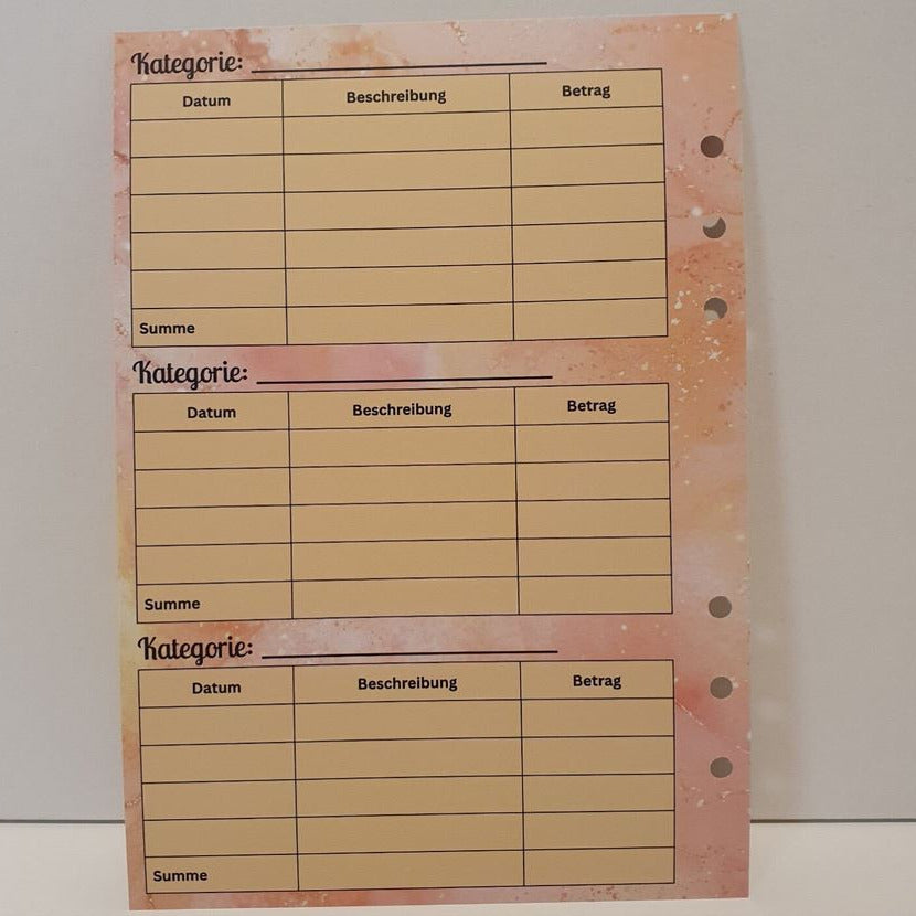 Meine Budgetplanung A5 (foliert)