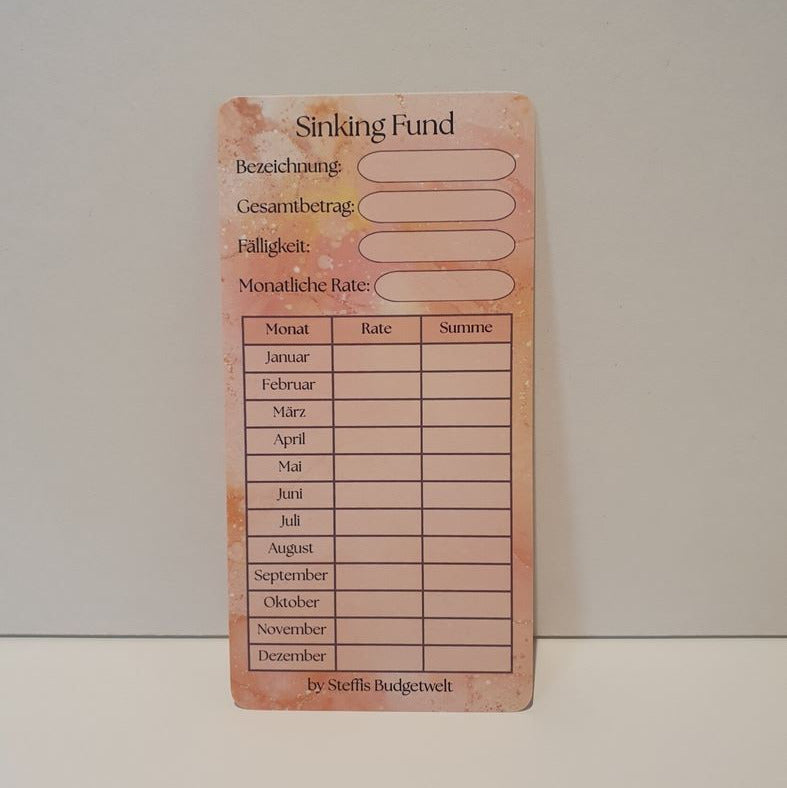 Sinking Fund Tracker (foliert) 5er-Set