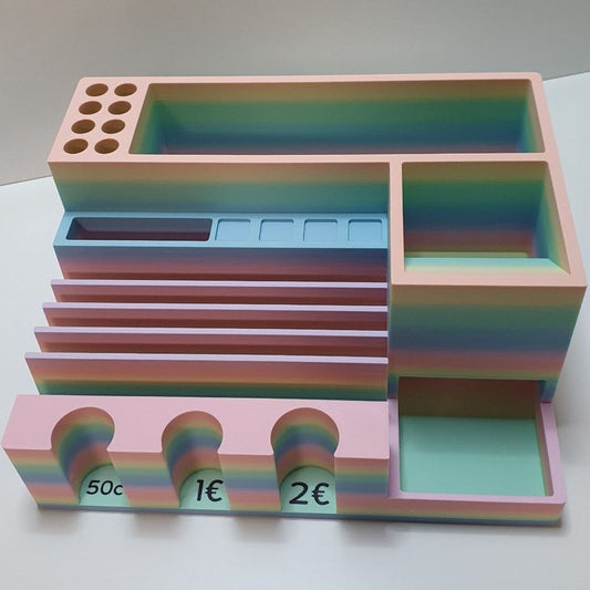 3in1 - Geldscheinständer mit Würfelturm und Challengeaufbewahrung