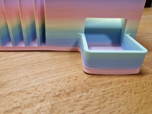 (B-41) 2in1-Geldscheinständer mit 3 Münzfächer