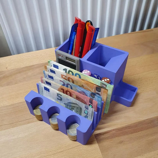 2in1 - Geldscheinständer mit Würfelturm