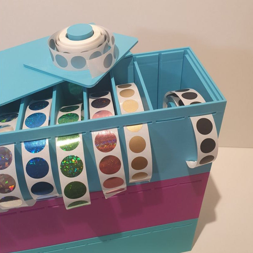 Rollenhalter / Etikettenspender (stapelbar) "mittel"