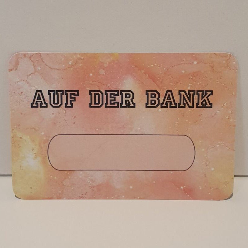 Auf der Bank Kärtchen (foliert) 5er-Set