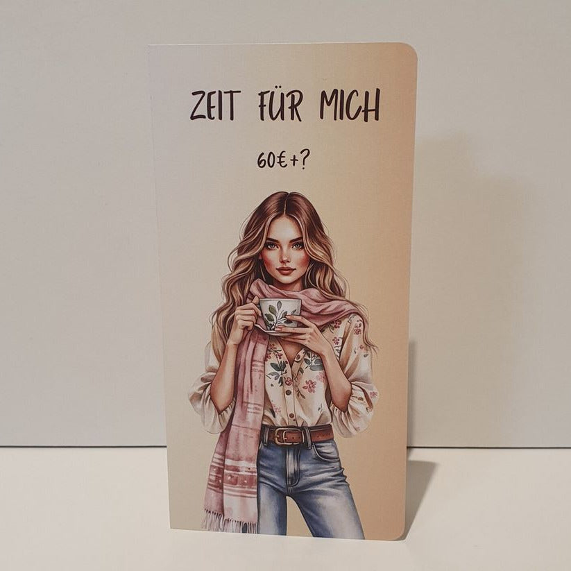 Zeit für mich 3fach-Klappkarte