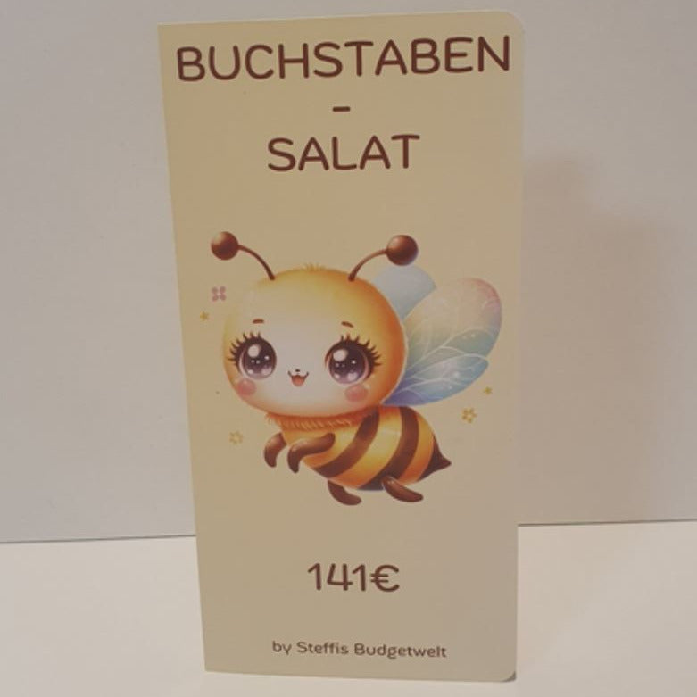 Buchstaben-Salat "Biene" 3fach-Klappkarte