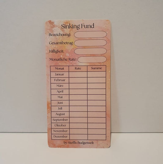 Sinking Fund Tracker (foliert) 5er-Set
