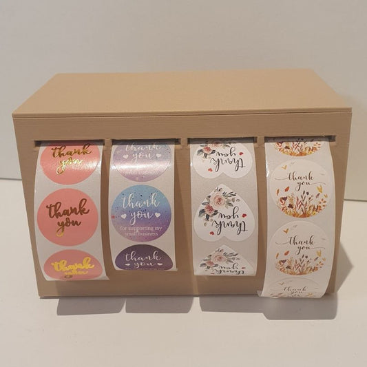 Rollenhalter / Etikettenspender (stapelbar) "klein"