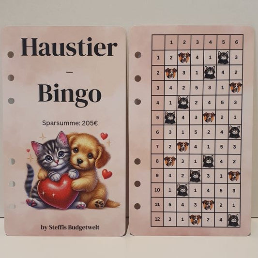 Haustier-Bingo