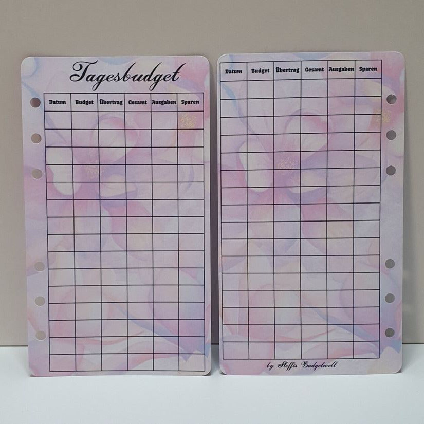 Tagesbudget Tracker A6 & A5
