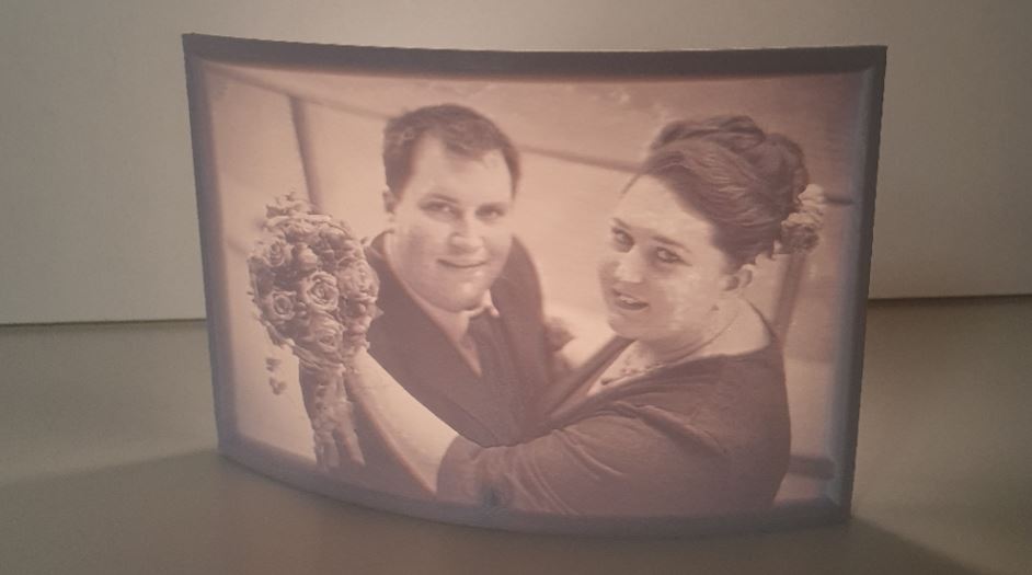 3D-Druck Bild mit Touch-Lampe