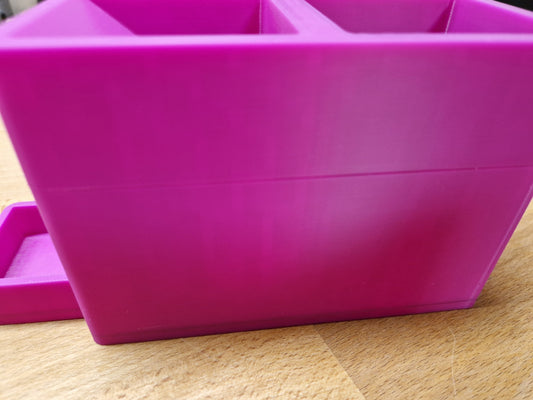 (B-39) 2in1-Geldscheinständer mit 5 Münzfächer Fuchsia