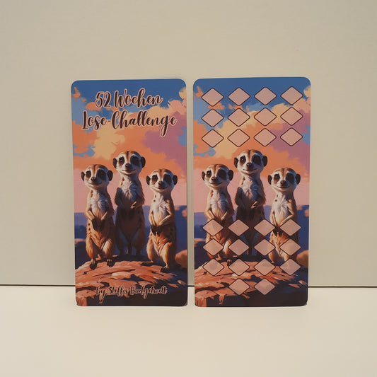 52 Wochen Lose-Challenge "Erdmännchen"