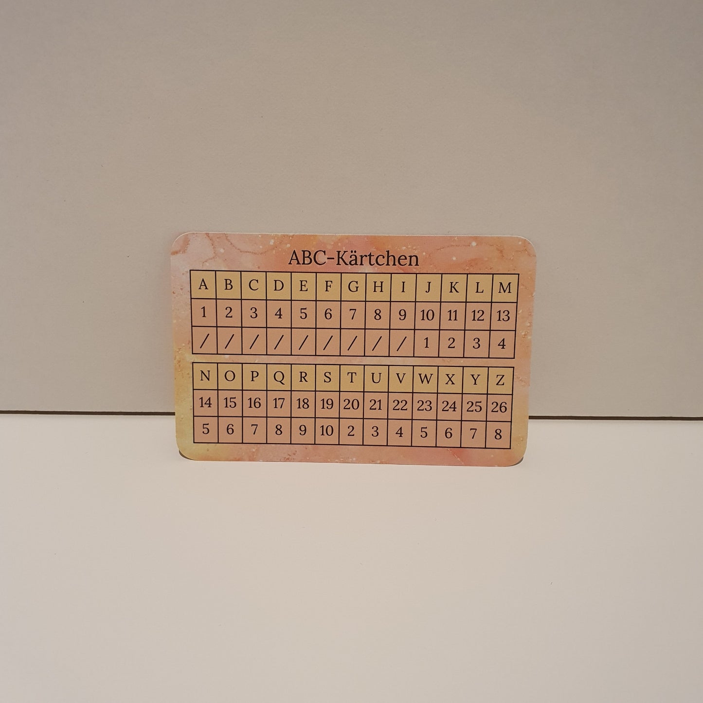 ABC-Kärtchen