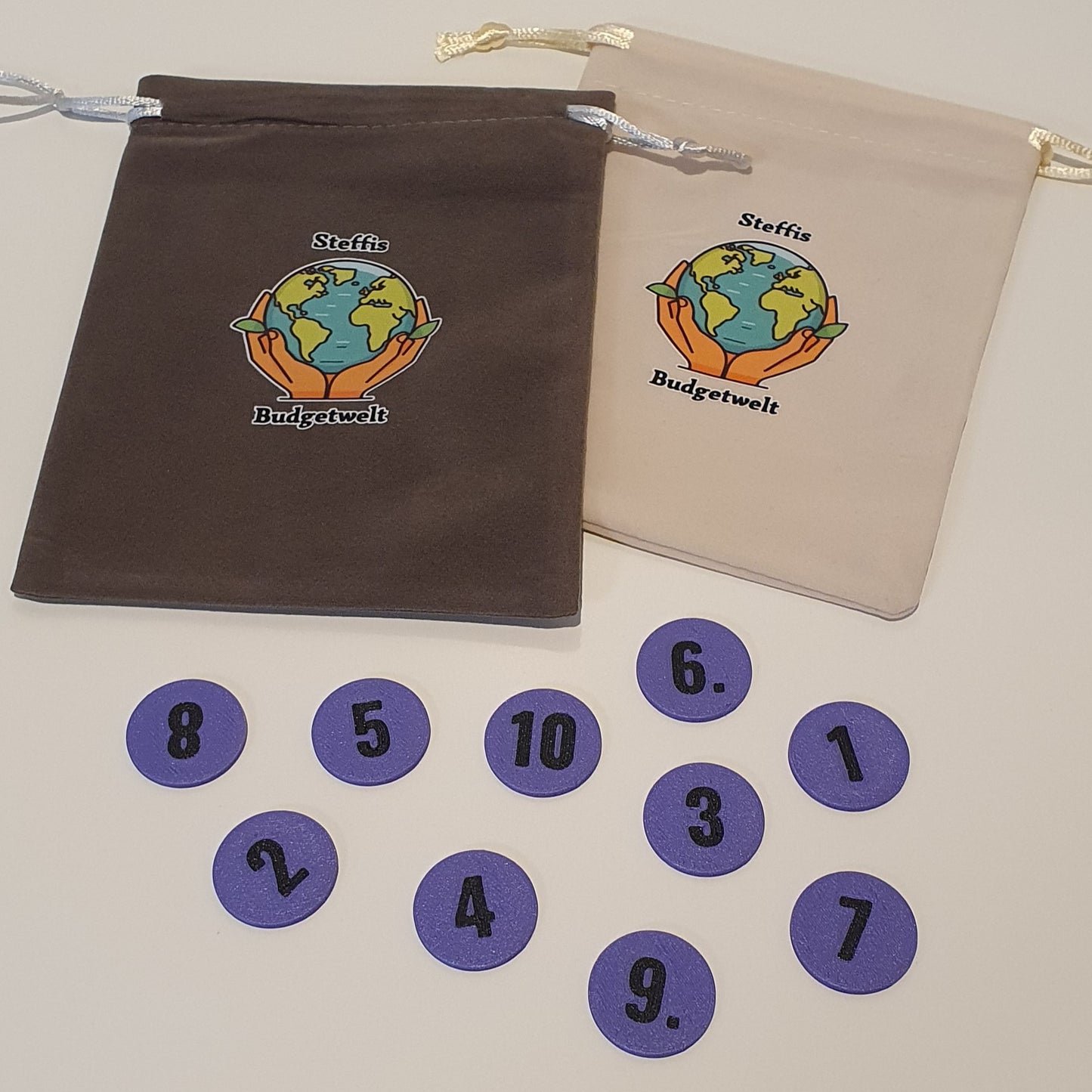 Lose-Plättchen für Sparspiele & Sparchallenges