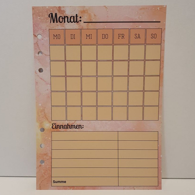 Meine Budgetplanung A5