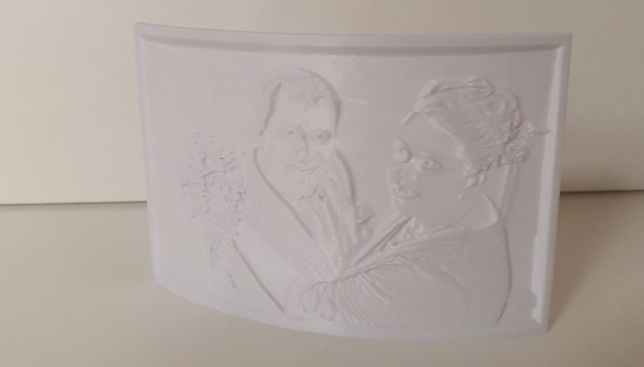 3D-Druck Bild mit Touch-Lampe