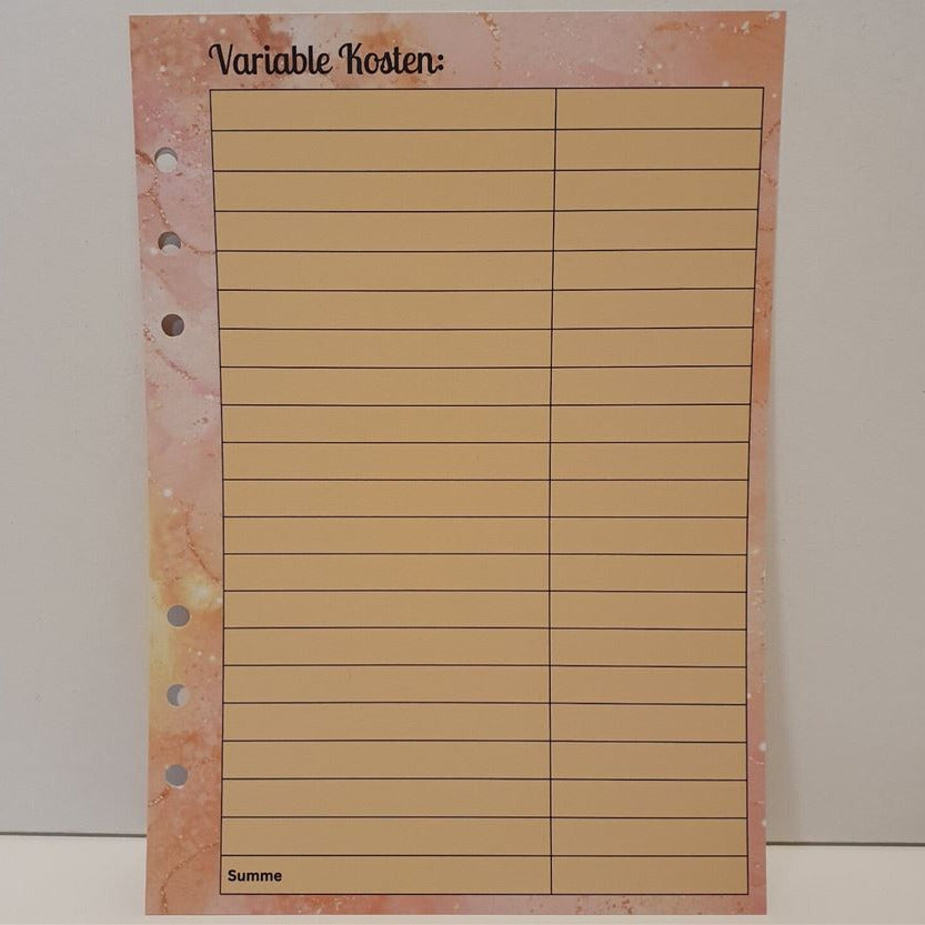 Meine Budgetplanung A5 (foliert)