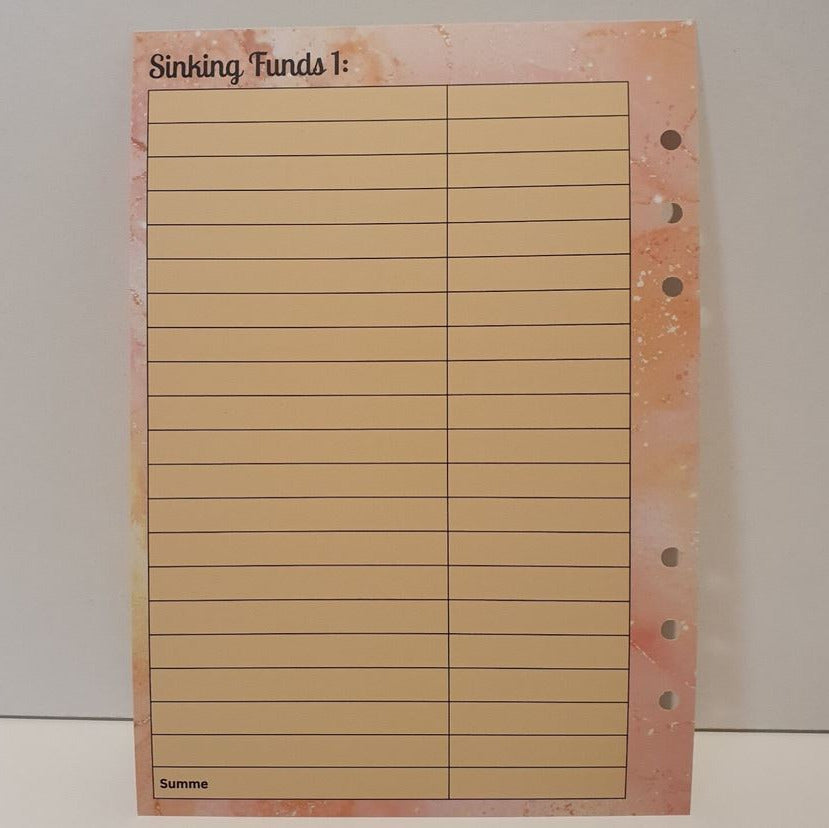 Meine Budgetplanung A5