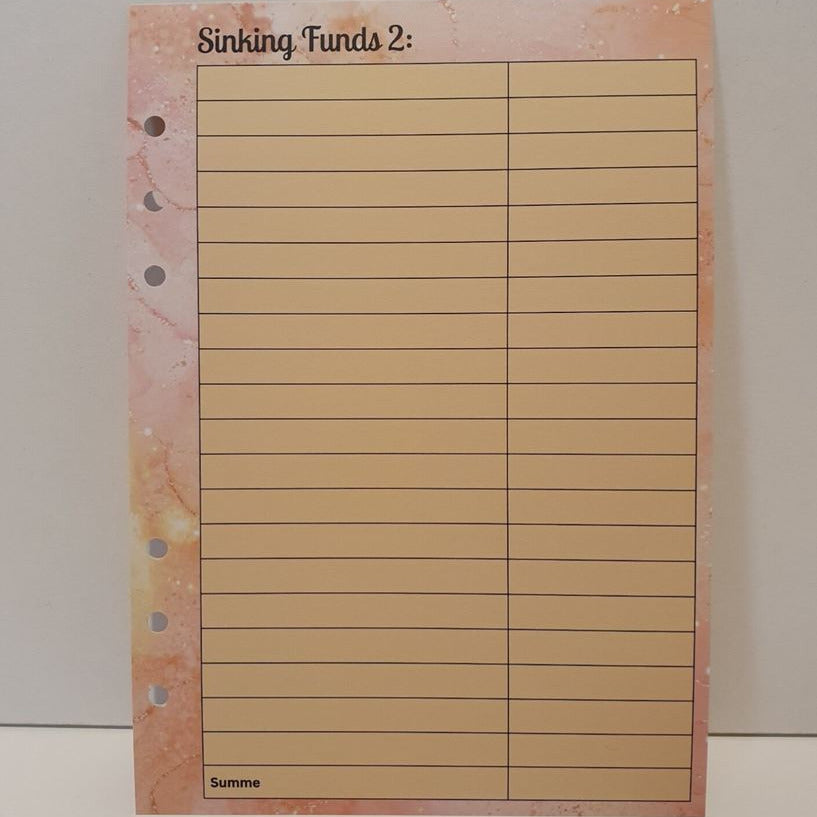 Meine Budgetplanung A5