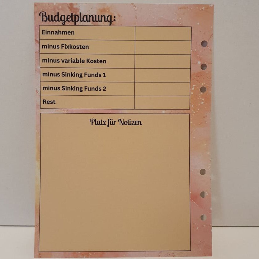 Meine Budgetplanung A5 (foliert)