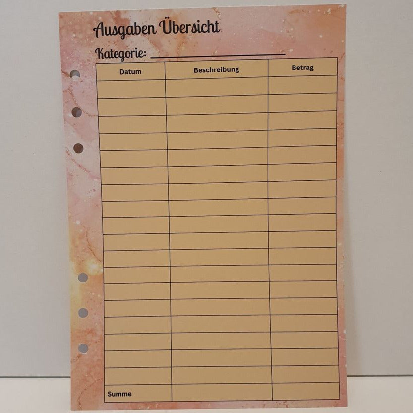 Meine Budgetplanung A5 (foliert)